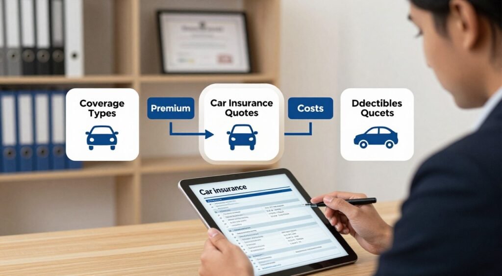 comparing car insurance quotes step by step