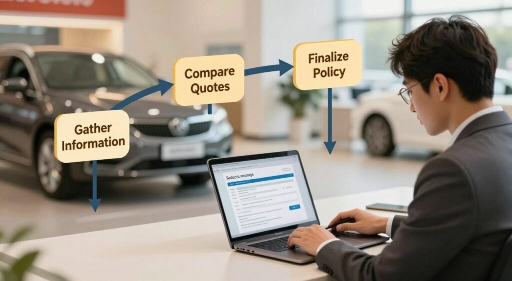 step by step car insurance quote process